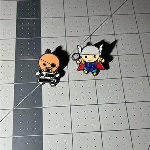 Disney Marvel Character Pins - Black, Blue, Yellow